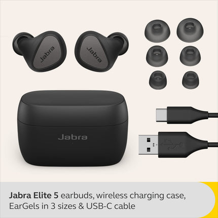 Jabra Elite 5 True Wireless in Ear Bluetooth Earbuds with Active Noise Cancellation