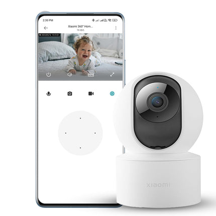 Xiaomi Mi Wireless Home Security Camera 2i | Full HD Picture | 360 View | 2MP CCTV | AI Powered Motion Detection | Enhanced Night Vision| Talk Back Feature (2 Way Calling), 1080p, White