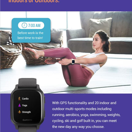 Garmin Venu SQ, GPS smartwatch with Bright Touchscreen Display