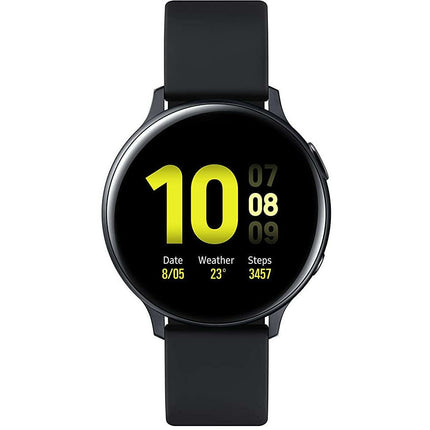 Samsung Galaxy Watch Active 2 (Bluetooth + LTE, 44 mm) - Aluminium Dial, Silicon Straps (Black) - Grabgear.in