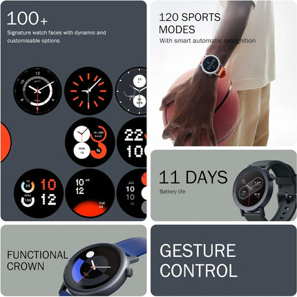 CMF BY NOTHING Watch Pro 2, 1.32" AMOLED, Auto-Brightness,Gesture Control, 3D Warmup Wuide, GPS Smartwatch