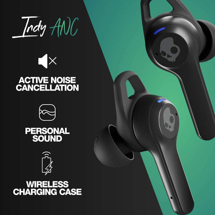 Skullcandy Indy ANC True Wireless in-Ear Bluetooth Earbuds, Active Noise Cancellation