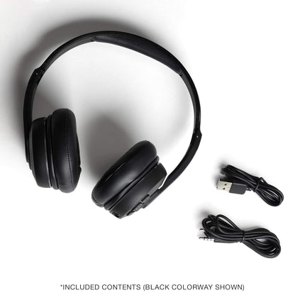 Skullcandy Cassette On-Ear Wireless Headphones, 22 Hr Battery, Microphone, Works with iPhone Android and Bluetooth Devices - Black