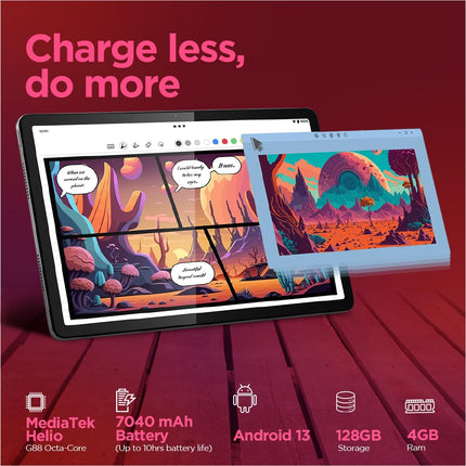 Lenovo Tab M11 | Wi-Fi+ 4G (LTE) Connectivity | 4 GB Ram, 128 GB ROM | 11 Inch Screen | 90 Hz, 72% Ntsc, Fhd Display | Quad Speakers with Dolby Atmos | Octa-Core Processor | 13 MP Rear Camera, Green