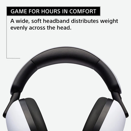 Sony INZONE Wireless Gaming Headset, Over-Ear Headphones with 360 Spatial Sound, 40 Hours Battery Life (Without Adaptor)