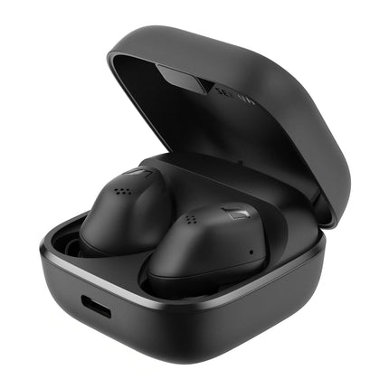 Sennheiser Accentum True Wireless in Ear Earbuds with Bluetooth 5.3 & Auracast Technology,Crystal-Clear Sound,28 Hr Battery,Touch Interface,Hybrid ANC,IP54 Black