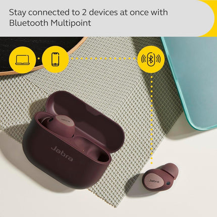 Jabra Elite 10 True Wireless Earbuds – Advanced Active Noise Cancelling Earbuds - Cocoa