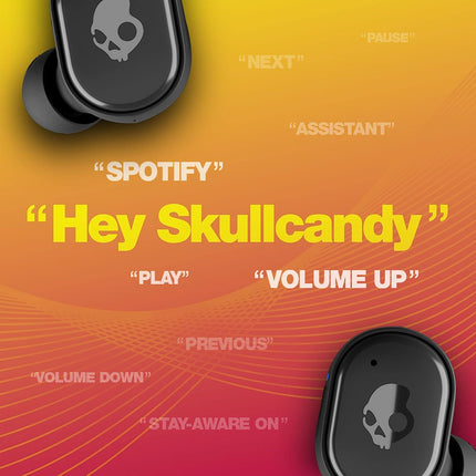 Skullcandy Grind in-Ear Wireless Earbuds, 40 Hr Battery, Skull-iQ, Alexa Enabled, Microphone