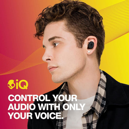 Skullcandy Grind in-Ear Wireless Earbuds, 40 Hr Battery, Skull-iQ, Alexa Enabled, Microphone