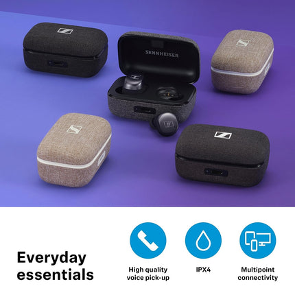 Sennheiser Momentum True Wireless 3 in Ear Earbuds - Headphone with Mic for Music and Calls with Adaptive Noise Cancellation