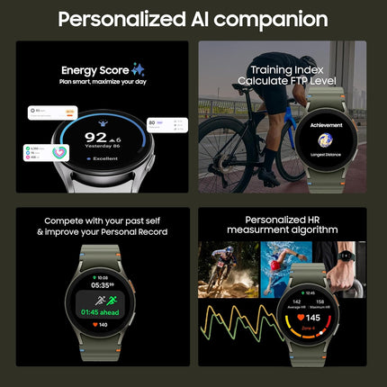 Samsung Galaxy Watch 7 (40mm, BT) with 3nm Processor | Dual GPS | Sapphire Glass & Armour Aluminum | 5ATM & IP68 | HR, SpO2, BP & ECG Monitor