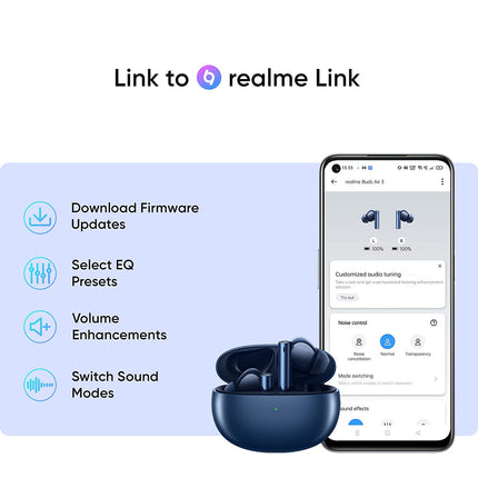 realme Buds Air 3 True Wireless in-Ear Earbuds with Active Noise Cancellation (ANC) (UNBOXED) - Unboxify