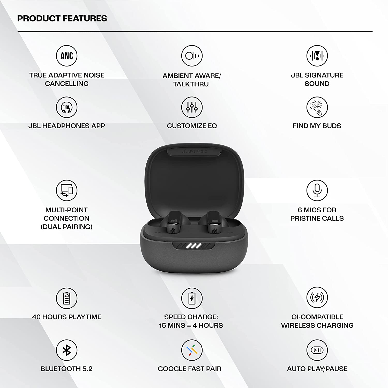JBL LIVE PRO 2 - True wireless earphones with mic - in-ear