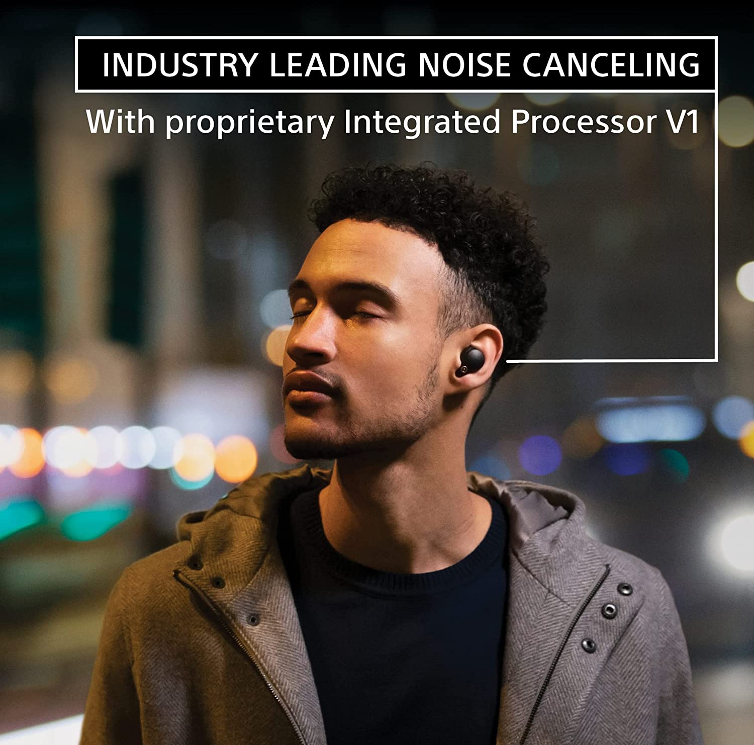 Sony Noise-Cancelling True Wireless Bluetooth Earbuds WF-1000XM4 - Black