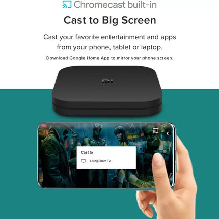 Mi Box 4k Media Streaming Device  (Black) (UNBOXED) - Unboxify